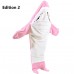 Shark Kigurumi Flannel Pajamas One-Piece Sleeping Bag Shark Cartoon Loungewear Onesie