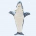 Shark Kigurumi Flannel Pajamas One-Piece Sleeping Bag Shark Cartoon Loungewear Onesie