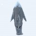 Shark Kigurumi Flannel Pajamas One-Piece Sleeping Bag Shark Cartoon Loungewear Onesie