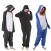 Shark Onesie Christmas Couple One Piece Pajamas Adult Kigurumi Holiday Party Cosplay Costumes