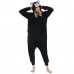 Kumamon Onesie Black Kigurumi Adult Polar Fleece Pajamas