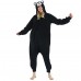 Kumamon Onesie Black Kigurumi Adult Polar Fleece Pajamas