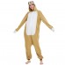 Sloth Onesie Cute Animal Brown Kigurumi Couple Pajamas