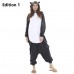 Wolffy Onesie Red Wolf Kigurumi Animal Cartoon Pajamas Cute Gray Wolf Adult Couple Homewear