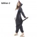 Wolffy Onesie Red Wolf Kigurumi Animal Cartoon Pajamas Cute Gray Wolf Adult Couple Homewear