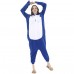 Blue and Black Penguin Kigurumi One Piece Pajamas Cartoon Animal Onesie Adult Party Costumes