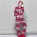 Red Bird Pajamas Autumn and Winter Flannel Onesie Kigurumi Adult Couple Loungewear