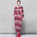 Red Bird Pajamas Autumn and Winter Flannel Onesie Kigurumi Adult Couple Loungewear