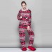 Red Bird Pajamas Autumn and Winter Flannel Onesie Kigurumi Adult Couple Loungewear
