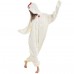 White Rooster Onesie Pajamas Fleece Cartoon Halloween Kigurumi