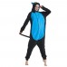 Blue Cat Kigurumi Cute Animal Cosplay Costumes Pajamas Couple Homewear Parent-Child Onesie