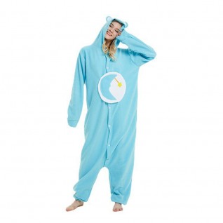 Autumn and Winter Kigurumi Cartoon Moon Bear One-Piece Pajamas Couple Anime Homewear