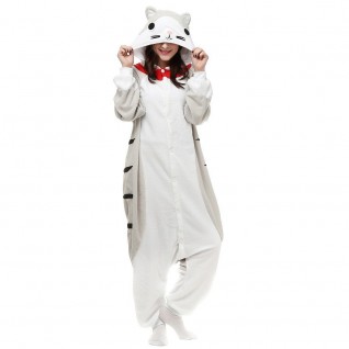 Animal Cartoon Kigurumi Cheese Cat Pajamas Cat Home Clothes Winter Homewear Onesie