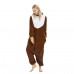 Adult Autumn and Winter Halloween Deer Onesie Christmas Cartoon Pajamas Couple Kigurumi