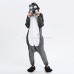 Timber Wolf Kigurumi Animal Onesie Pajama Costumes for Adult