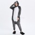 Timber Wolf Kigurumi Animal Onesie Pajama Costumes for Adult