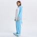 Blue Cat Kigurumi Animal Onesie Pajama Costumes for Adult