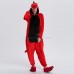 Red Dinosaur Kigurumi Animal Onesie Pajama Costumes for Adult