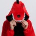 Red Dinosaur Kigurumi Animal Onesie Pajama Costumes for Adult