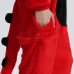 Red Dinosaur Kigurumi Animal Onesie Pajama Costumes for Adult