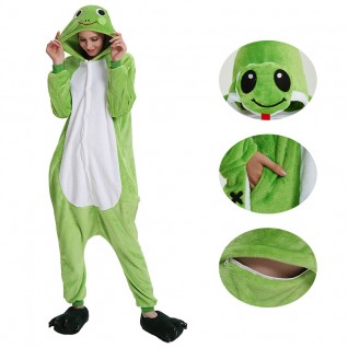 Frog Kigurumi Animal Onesie Pajama Costumes for Adult