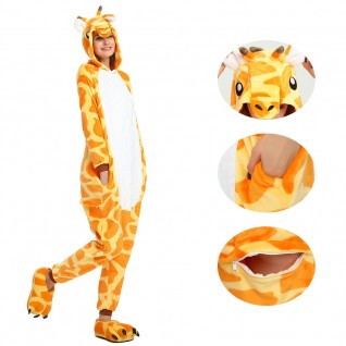 Giraffe Kigurumi Onesies Pajamas Animal Onesies for Adult