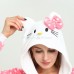 Pink Dot Hello Kitty Kigurumi Onesies Animal Costume Pajamas for Adult