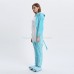 Blue Hippo Kigurumi Animal Onesie Pajama Costumes for Adult