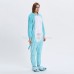 Blue Hippo Kigurumi Animal Onesie Pajama Costumes for Adult