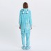 Blue Hippo Kigurumi Animal Onesie Pajama Costumes for Adult