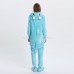 Blue Hippo Kigurumi Animal Onesie Pajama Costumes for Adult