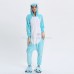 Blue Hippo Kigurumi Animal Onesie Pajama Costumes for Adult