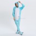 Blue Hippo Kigurumi Animal Onesie Pajama Costumes for Adult