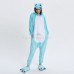 Blue Hippo Kigurumi Animal Onesie Pajama Costumes for Adult