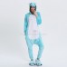 Blue Hippo Kigurumi Animal Onesie Pajama Costumes for Adult