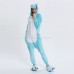 Blue Hippo Kigurumi Animal Onesie Pajama Costumes for Adult