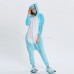 Blue Hippo Kigurumi Animal Onesie Pajama Costumes for Adult