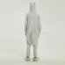 Grey Hippo Kigurumi Animal Onesie Pajama Costumes for Adult