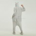 Grey Hippo Kigurumi Animal Onesie Pajama Costumes for Adult