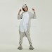 Grey Hippo Kigurumi Animal Onesie Pajama Costumes for Adult