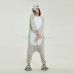 Grey Hippo Kigurumi Animal Onesie Pajama Costumes for Adult