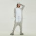 Grey Hippo Kigurumi Animal Onesie Pajama Costumes for Adult