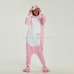 Pink Hippo Kigurumi Animal Onesie Pajama Costumes for Adult