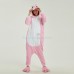 Pink Hippo Kigurumi Animal Onesie Pajama Costumes for Adult