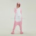 Pink Hippo Kigurumi Animal Onesie Pajama Costumes for Adult