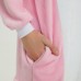 Pink Hippo Kigurumi Animal Onesie Pajama Costumes for Adult