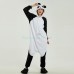 Black White Kung Fu Panda Kigurumi Animal Onesie Pajama Costumes for Adult