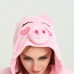 Pink Pig Kigurumi Animal Onesie Pajama Costumes for Adult