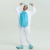 Blue Rabbit Kigurumi Onesies Pajamas Animal Onesies for Adult