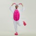 Rose Red Rabbit Kigurumi Animal Onesie Pajama Costumes for Adult